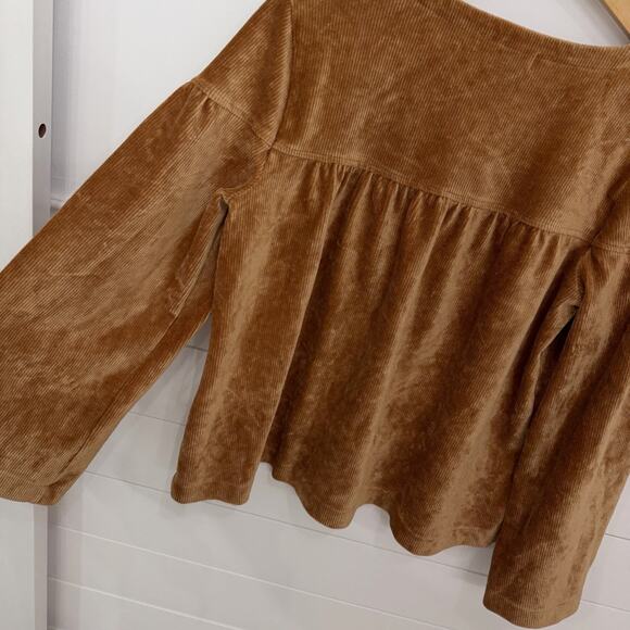 Women’s Madewell Texture & Thread Corduroy Swing Top Size Medium M - Picture 8 of 8